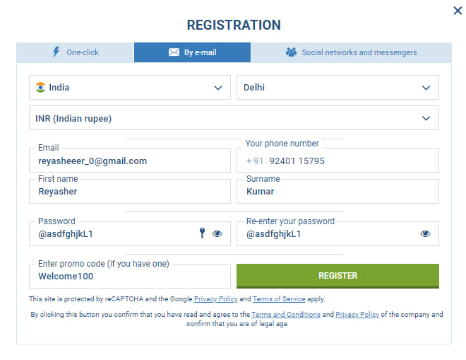 Register ThongBet email