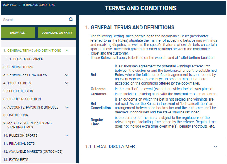 ThongBet Terms and Conditions
