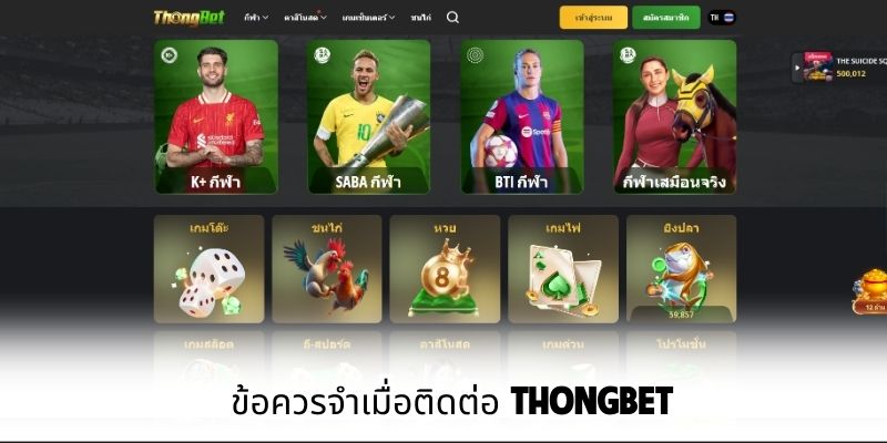 ข้อควรจำเมื่อติดต่อ ThongBet