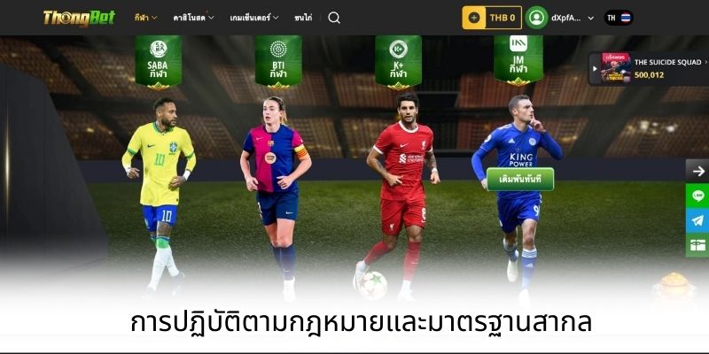 การปฏิบัติตามกฎหมายและมาตรฐานสากล